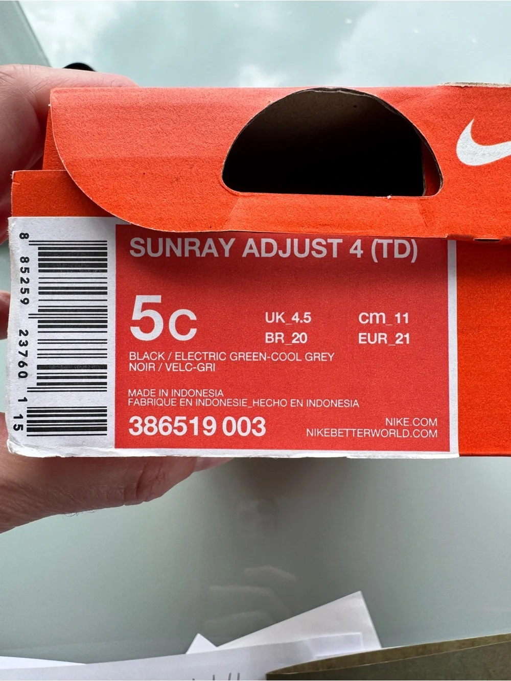 NEW IN BOX Nike Sunray Adjust Kids Velcro Sport Sandals